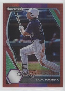 2021 Panini Prizm Draft Picks Hyper Red and Purple Prizm Izaac Pacheco #PDP39
