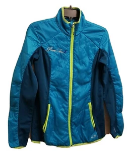 Champion Women's Jacket  Size S Color Teal Blue/Lime green Full Zip lightweight - Picture 1 of 6