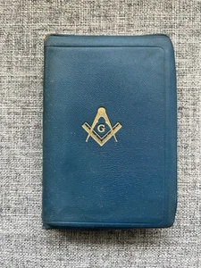 Holy Bible Masonic Edition 1940 Holman Blue Cover Illustrated Edition - Picture 1 of 18