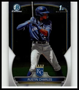 2023 1st Bowman Chrome Austin Charles #BCP-17 KC Royals RC - Bild 1 von 2