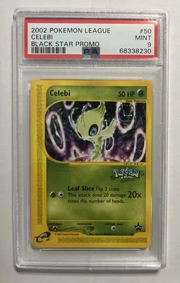 2002 Pokemon Celebi WOTC Black Star Promo 50/53 Pokemon 4Ever Movie PSA 9 Mint! - Image 1 of 2