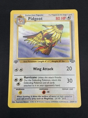 Pokemon TCG Pidgeot Jungle Set #24/64 1st Edition Non Holo Rare NM - Image 1 of 4