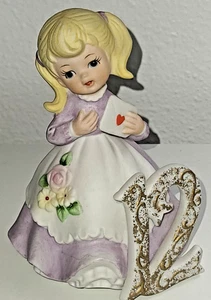 Kelvin Birthday Girl figurine 12 years old Bisque collectible Twelve - Picture 1 of 9