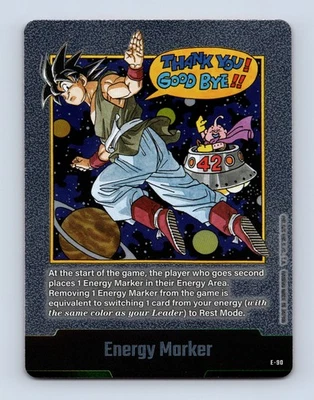 Goku Energy Marker E-90 Silver Manga Booster 02 Dragon Ball Card  English Goku - Image 1 of 2