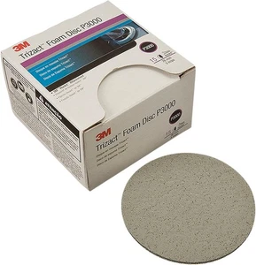 Disco de espuma 3M Trizact Hookit, 02096, 5 pulgadas, 3000, 15 discos por caja - Imagen 1 de 2