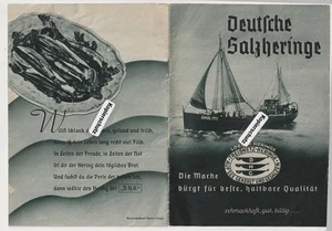 Deutsche Salzheringe Logger Heringe mit Rezepten  Heft 15 Seiten - Picture 1 of 7