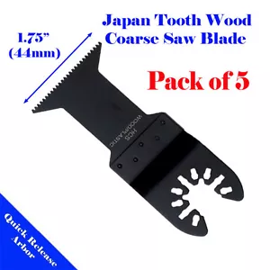 5 44mm Blade Oscillating MultiTool For Black & Decker Milwaukee Craftsman Ridgid - Bild 1 von 2