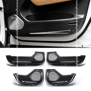 For Volvo XC60 2018-2021 Carbon Fiber Inner Door Anti-Kick Protection Cover Trim - Foto 1 di 7