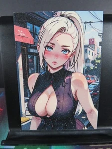 Ino Yamanaka Naruto Tarjeta de Arte Brillo Anime Sexy Waifu CCG Coleccionable Casi Nuevo - Imagen 1 de 4