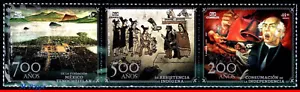 21-16 MÉXICO 2021 HISTORIA MEXICANA, TENOCHTITLAN, INDEPENDENCIA, SET MNH - Imagen 1 de 1