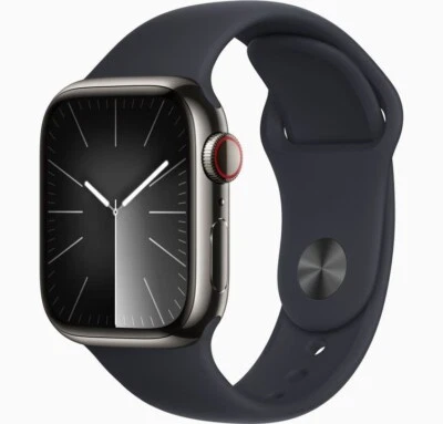 Apple Watch Series 9 Graphite Stainless Steel 41mm Cellular + GPS A+ - Image 1 of 2