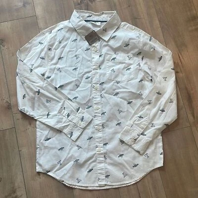 NUEVO CON ETIQUETAS Crazy 8 Boys Out of This World Alien UFO Camisa Abotonada Talla XL (14) Foto 1 de 4