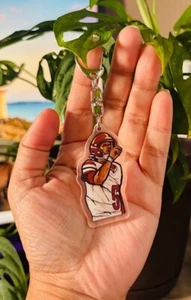 Jayden Daniels Commanders Custom Acrylic Keychain - Picture 1 of 2
