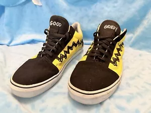 VANS Old Skool x Peanuts Charlie Brown Good Grief Yellow Mens 11.5 ~ Women's 13 - Picture 1 of 9