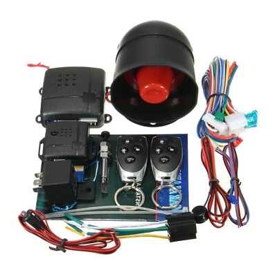 Universal Car Alarm Security System Anti-Theft Burglar with 2 Remote Control - Image 1 of 4