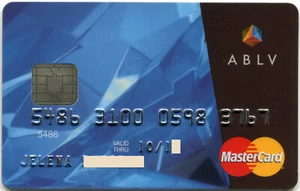 LATVIA ABLV bank   MasterCard  / hard to find! - Picture 1 of 2