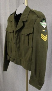 Norwegian Battle Dress Jacket: Halogaland Regiment Sergeant - 1967 dated - Picture 1 of 7