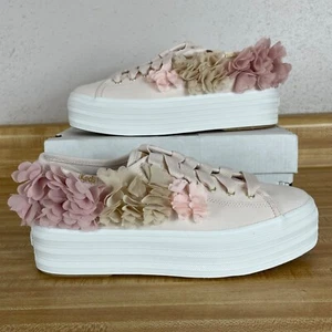 NIB Keds Triple Up Floral Appliqué Celebrations in Pink Size: 8 M MSRP: $95 - Picture 1 of 6