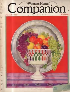 1931 Woman's Home Companion November - Thanksgiving - Largest dirigible Akron - Picture 1 of 1