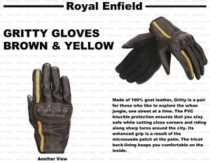 ROYAL ENFIELD "GRITTY GLOVES BROWN & YELLOW" - Bild 1 von 9