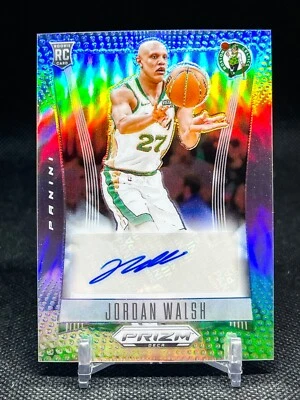 JORDAN WALSH - 2023 -24 Prizm Deca - SILVER PRIZM AUTO - ROOKIE RC - Celtics - Image 1 of 2