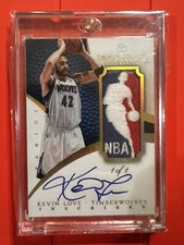 Kevin Love  2012-13 PANINI IMMACULATE LOGOMAN inscribed AUTO 1/1 SUPER RARE