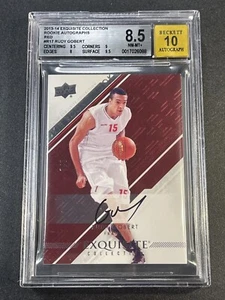 RUDY GOBERT 2013 UPPER DECK EXQUISITE #17 RED AUTO ROOKIE RC #7/7 SP BGS 8.5 10 - Picture 1 of 4
