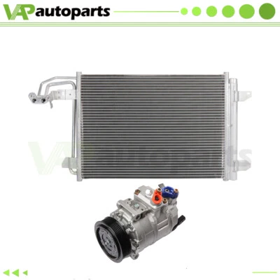 For 2008-2011 Volkswagen GTI AC Condenser & AC Compressor Cooling Assembly - Image 1 of 4