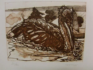 Jorge Castillo 1933 Pontevedre Spanien Radierung Surrealismus Pelikan 20/20 1975 - Bild 1 von 5