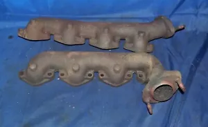 1983-1996 Ford E250 E350 F250 F350 F450 6.9L 7.3L Motore Scarico Collettore Paio - Foto 1 di 10