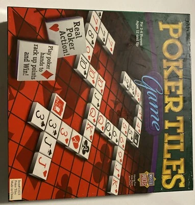 Poker Tiles Game COMPLETE MasterPieces 2005 Board Trays Family Friends - Image 1 of 2