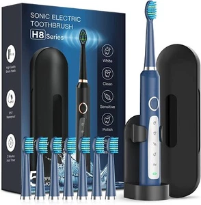 Sonic Teeth Whitening Electric Toothbrush with 8 brush heads, 5 modes - Picture 1 of 8