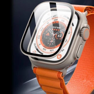 Metalowa rama Zderzak Szkło hartowane do Apple Watch Ultra 2 49mm Ochrona ekranu - Zdjęcie 1 z 20