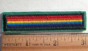 Retired Girl Scout 2001-11 Junior BRIDGE TO CADETTES Rainbow Uniform Patch Badge - Picture 1 of 1