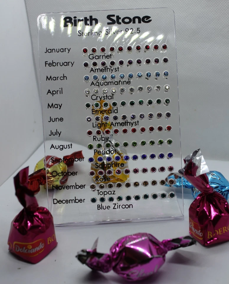 ORECCHINI ARGENTO BIRTH STONE PIETRA DELLA NASCITA ZIRCONI COLORATI MM 5 EXPLOIT - Immagine 1 di 4