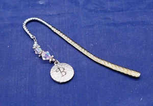Silvertone Metal Initial B Bookmark 4.5 inches long - Picture 1 of 4