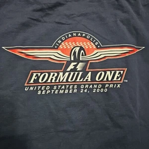 Cadre 2000 Formula 1 Indianapolis Grand Prix 2000 Blue T Shirt Size Large USA - Picture 1 of 7