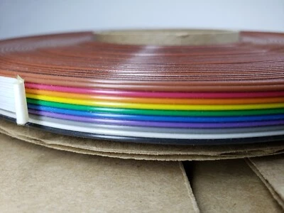  3m Ribbon Wire Cable 10 Conductor 105c Rated About 90' 28GA Stranded — 第 1/4 张图片