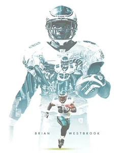 Brian Westbrook Player Collage Philadelphia Eagles 8x10 NFL Football Photo - Picture 1 of 1
