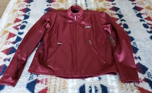 Harley Davidson Women Jacket Size L W RN 103819 CA 03402 Nylon Burgundy - Picture 1 of 14