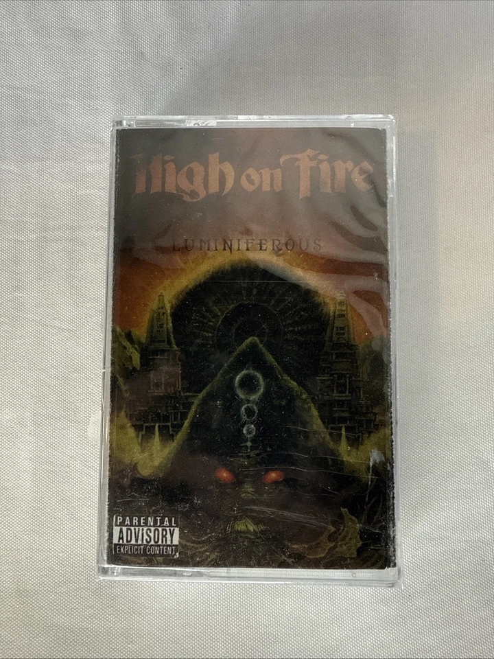 HIGH ON FIRE LUMINIFEROUS CASSETTE TAPE NEW SEALED WHITE TAPE - Image 1 of 4
