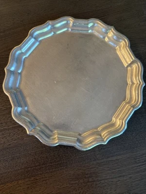 Bandeja pequeña de 8 pulgadas Reed & Barton Pewter P156 Chippendale Foto 1 de 4