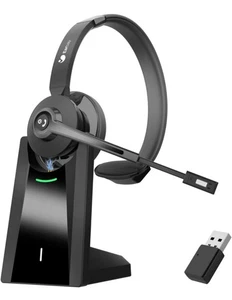 Earbay Wireless Headset, Bluetooth Headphones with Microphone Noise Canceling - Picture 1 of 8