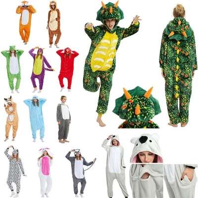 Pyjama unisexe adulte kigurumi personnage animal 1oneie1 costume cosplay une pièce - Photo 1/4