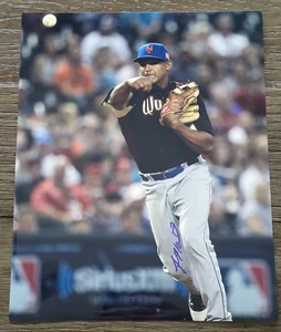 Foto firmada por Jefry Marte 8x10 New York Mets Futures Game 2011 foto - Imagen 1 de 2
