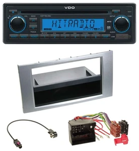 VDO AUX MP3 1DIN CD USB Autoradio für Ford Galaxy Focus C-Max S-Max 03-07 silber - Bild 1 von 6
