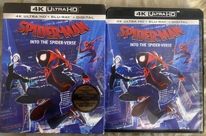SPIDER-MAN INTO THE SPIDER-VERSE 4K ULTRA HD BLU RAY 2 DISC + RARE OOP SLIPCOVER - Imagen 1 de 3