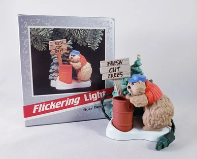 Castor ocupado luz parpadeante sello recuerdo adorno Foto 1 de 4