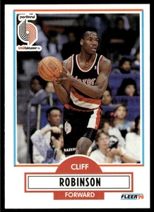 1990-91 Fleer Cliff Robinson Rookie Portland Trail Blazers #159 - Picture 1 of 2
