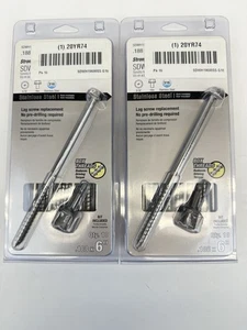 Lote de 2 paquetes de tornillos retardantes Simpson de 6 pulgadas de acero inoxidable SDWH19600SS - Imagen 1 de 2